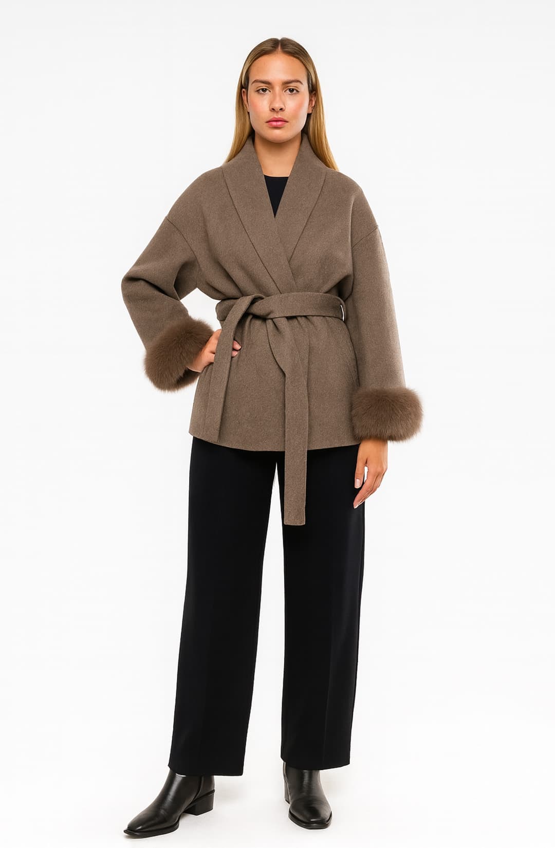 Verona Wool Coat Khaki